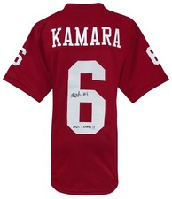 Mikail Kamara Signed Red Custom College Football Jersey w/2025 Champs - (SS COA)