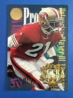 1995 Fleer Ultra - Achievement Deion Sanders #7 Gold Medallion