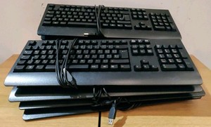 10 x Nagelneue Lenovo kabelgebundene UK Tastatur QWERTY, USB für PC SK-8827 Rev: v02
