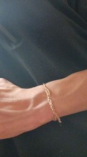 Reverse Twist Bracelet Handmade Wooden Bark F...