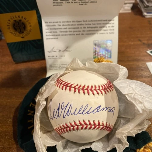 Ted Williams Autographed Signed Baseball Upper Deck Authenticated UDA