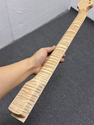 22 fret AAAA flame Maple Electric Guitar neck natural gloss part suhr 12 R