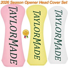 TaylorMade 2026 Season Opener Head Cover Set - 1 Driver, 1 Wood, 1 Rescue Cover