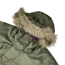 Burton x Shawn White Women  s Dryride Faux Fur Hood Ski/Snow Jacket Green   Large