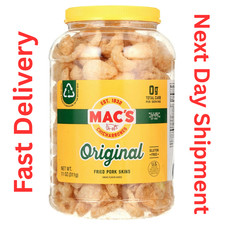 Mac's Original Fried Pork Skins 11oz Barrel