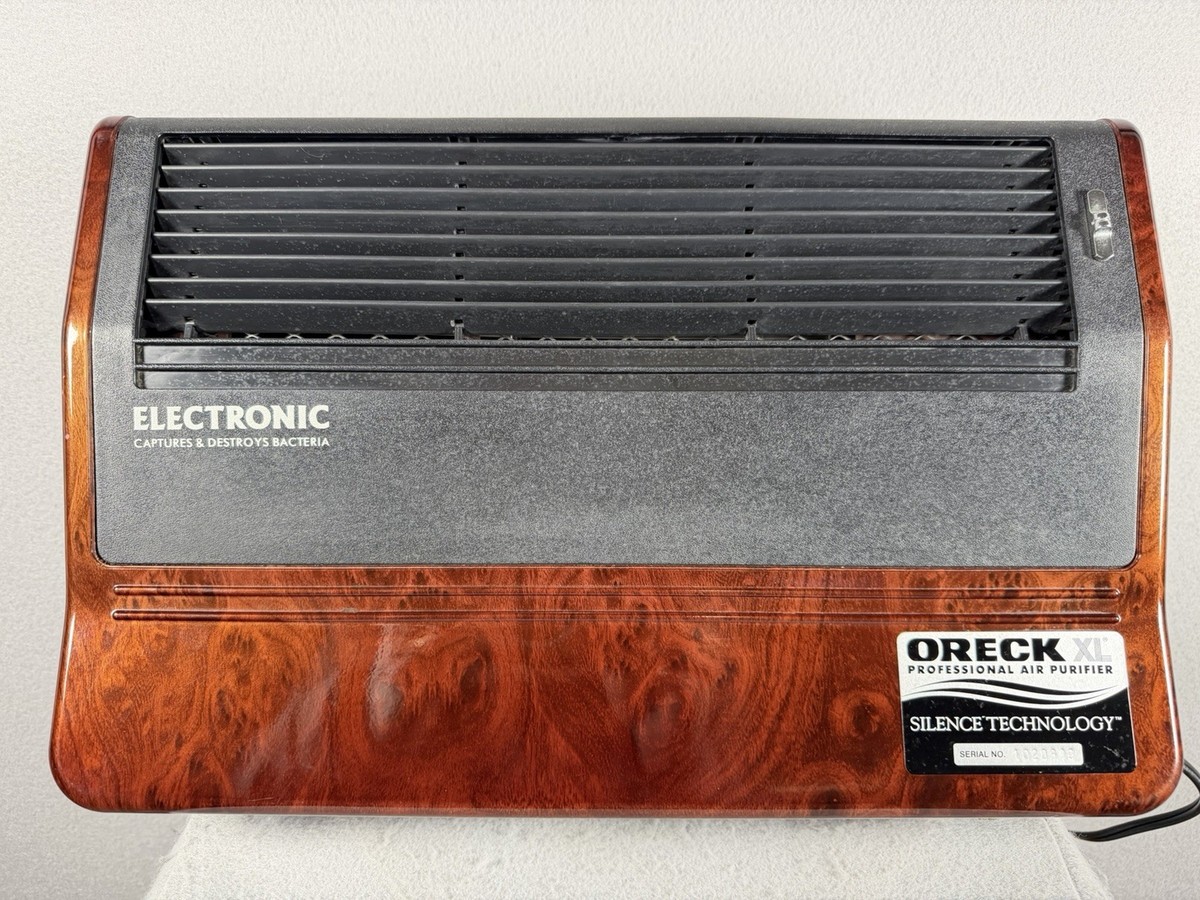 エアレジ Oreck XL Professional Air Purifier AIR8D w/Ionizer Burl Wood Grain