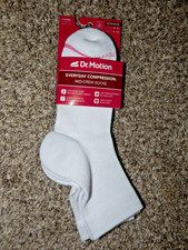 NEW Dr. Motion Everyday Compression Mid Crew Socks