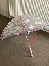 Small Clear Unicorn Print Kids Umbrellas