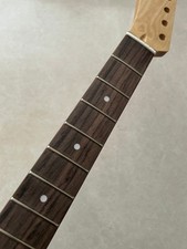 Left hand 22 fret Matte maple electric guitar neck parts Rosewood Fretboard