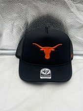 Texas Longhorns NCAA '47 Brand Black Foam Trucker Mesh Adjustable Snapback Hat