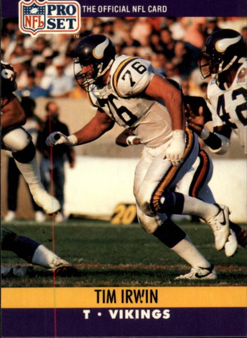 1990 Pro Set #569 Tim Irwin - FB