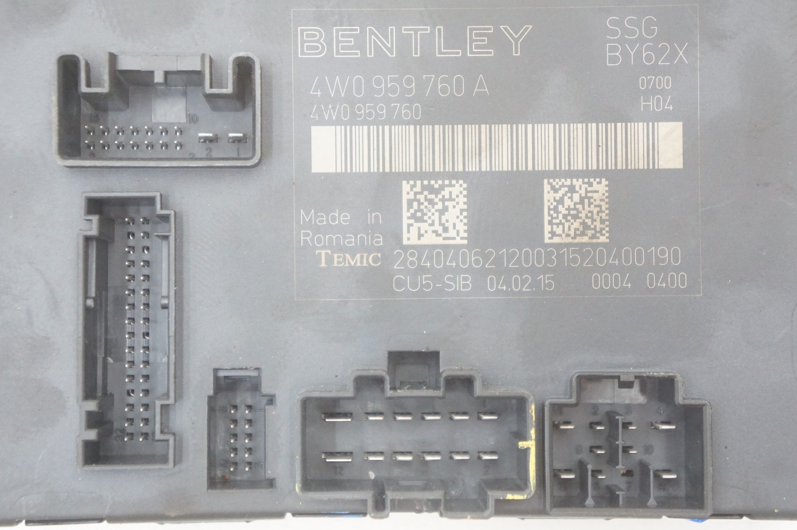 Front Left Or Right Seat Module 4W0959760A Bentley Continental Flying Spur 13-18