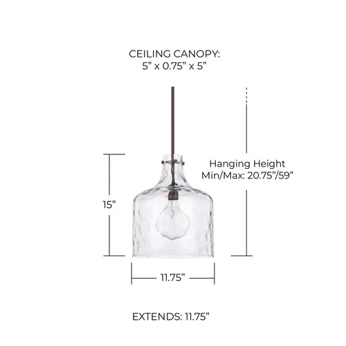 Capital Lighting 325717 1 Light 15" Tall Pendant - Picture 6 of 12