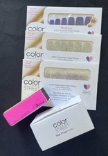Color Street 100 Real Nail Polish Strips  Pedicure Sets