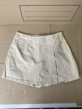 Paris Blues Skort Skirt Shorts Khaki Tan Vintage 90s Y2K Made In USA 25” Waist
