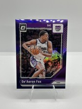 2024-25 Panini Donruss Optic DeAaron Fox #219 Purple SACRAMENTO KINGS