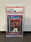 2024 Panini Donruss Rated Rookie Jayden Daniels Optic Preview Pink Prizm PSA 10
