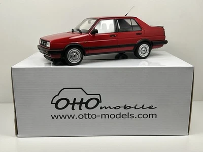 OttOmobile Volkswagen Jetta GTX 16V 1:18 Tornadorot, OT137, m. BBS RM012, in OVP - Bild 1 von 4