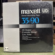 Maxell UD 35-90 Sound Recording Tape Std Hub Reel 1800ft 96 min NEW SEALED