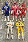 Vintage Mighty Morphin Power Rangers 8" Action Figures 1990's Bandai Lot of 5