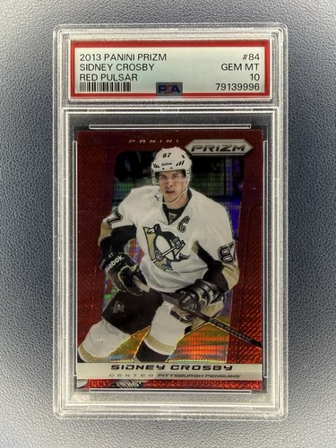 2013-14 Panini Prizm Sidney Crosby Prizm Red Pulsar #84 Penguins PSA 10 GEM MINT