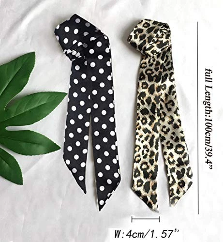  Paquete de 2/6/10 bolsas de bufanda para mujer bolso bufandas banda cabello 6 piezas púrpura + azul Foto 3 de 4