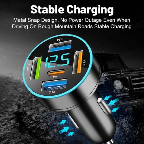 Accessoires Voiture Voiture Charge Rapide Haute Qualité DC12V~24V 1 Pièce - Photo 9 sur 12