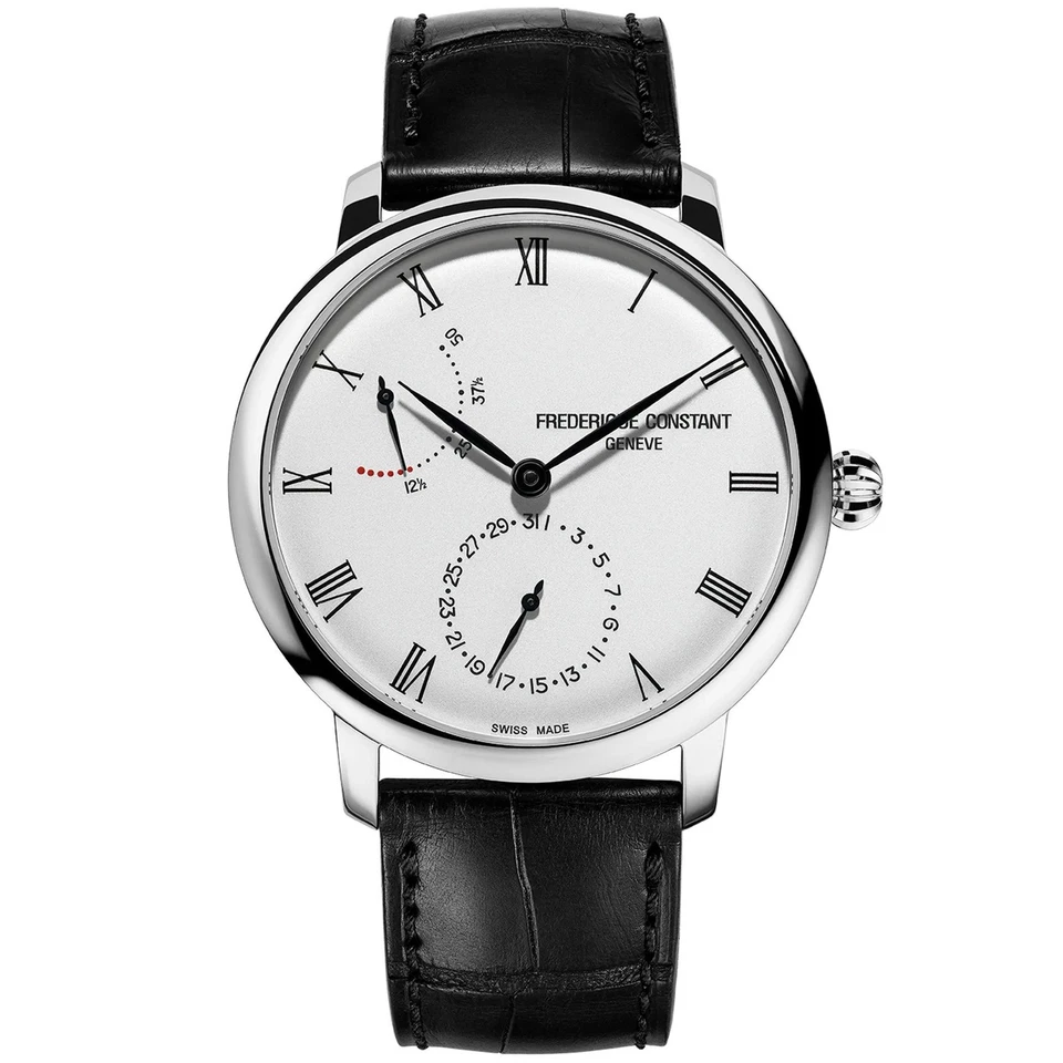Frédérique Constant Montre Noir Analogique Hommes Slimline FC-723WR3S6