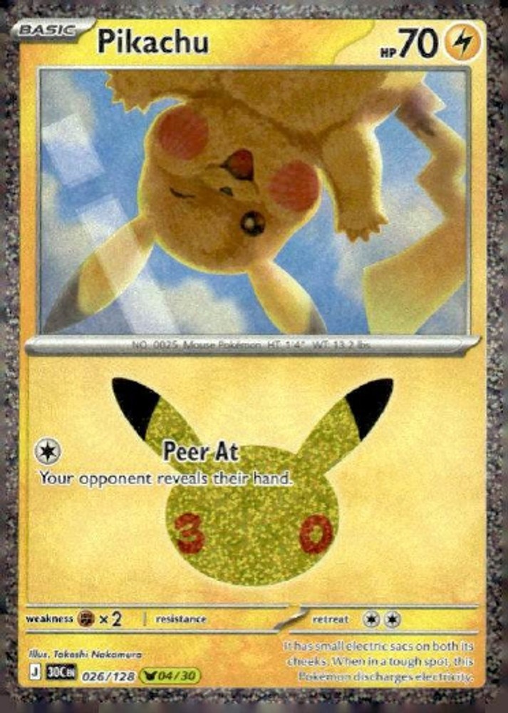 Pikachu Holofoil [30C - 026/128]PikachuHolofoil026/128NM