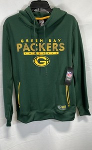 NFL Team Apparel Men's Green Bay Packers Football Fleece Hoodie NWT Sz S