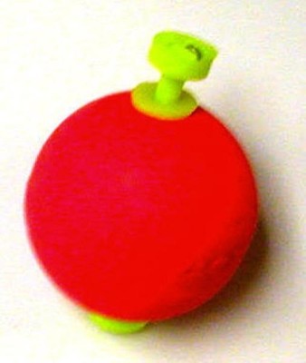 Betts B075W-50R 3/4'' Red Round Fluorescent Weighted Snap On Float Bag of 50
