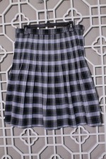 Lands End Skirt Womens 8 Green Plaid School Uniform Oeko Tex Standard 100 32x24
