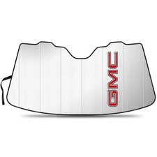 GMC in Red Logo Jumbo-Size Stand Up Universal Fit Auto Windshield Sun Shade
