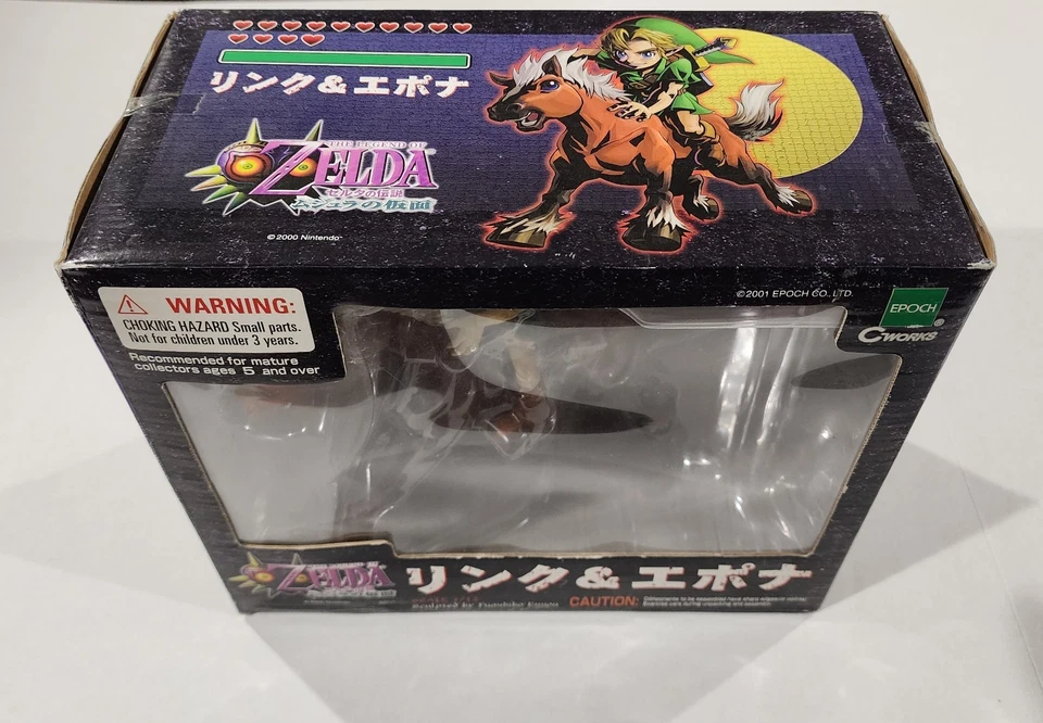 RARO NOVO Legend Of Zelda Majora’s Mask Link And Epona Figuras por Epoch C-Works - Imagem 2 de 4