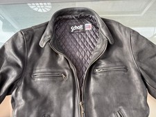 Rare Schott 672 Cafe racer vintage, heavy-duty  leather jacket 42“