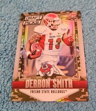 2015 Panini Prizm Draft Picks Derron Smith Fresno St Camo Rookie 161/199 #175