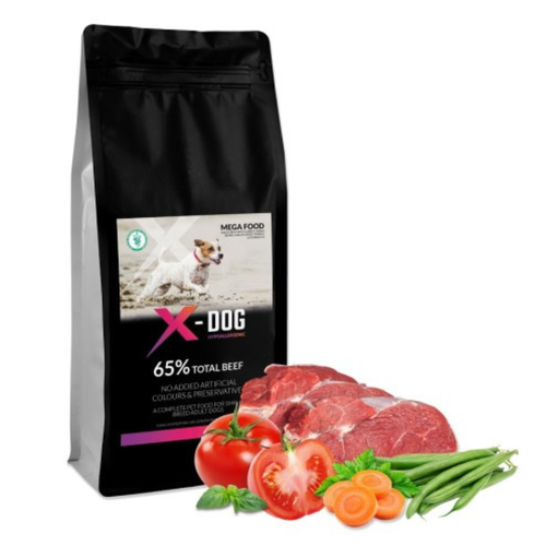 Hundefutter Trockenfutter Hund 2kg getreidefrei mit Rind Monoprotein X-DOG - Bild 2 von 8