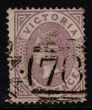 Victoria 1882 1884 2d Two Pence mauve QV perf 12½ SG211 Used Numeral 78