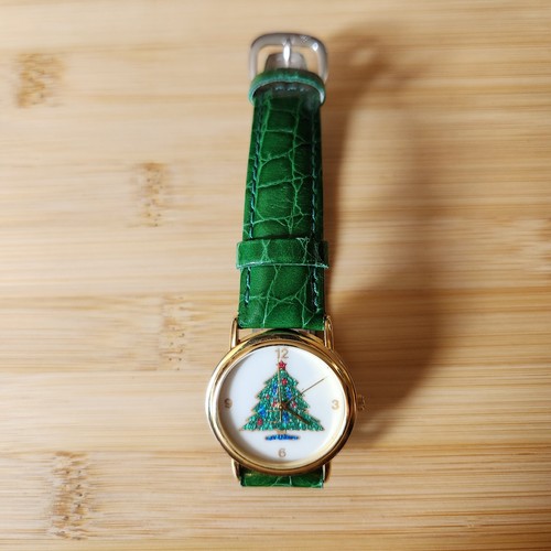 Orologio Servon Albero di Natale Dakota Verde Cinturino Vera Pelle - Foto 3 di 8