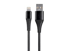 Monoprice Apple MFI Lightning to USB Type A Charge  Sync Cable - 6ft - Black