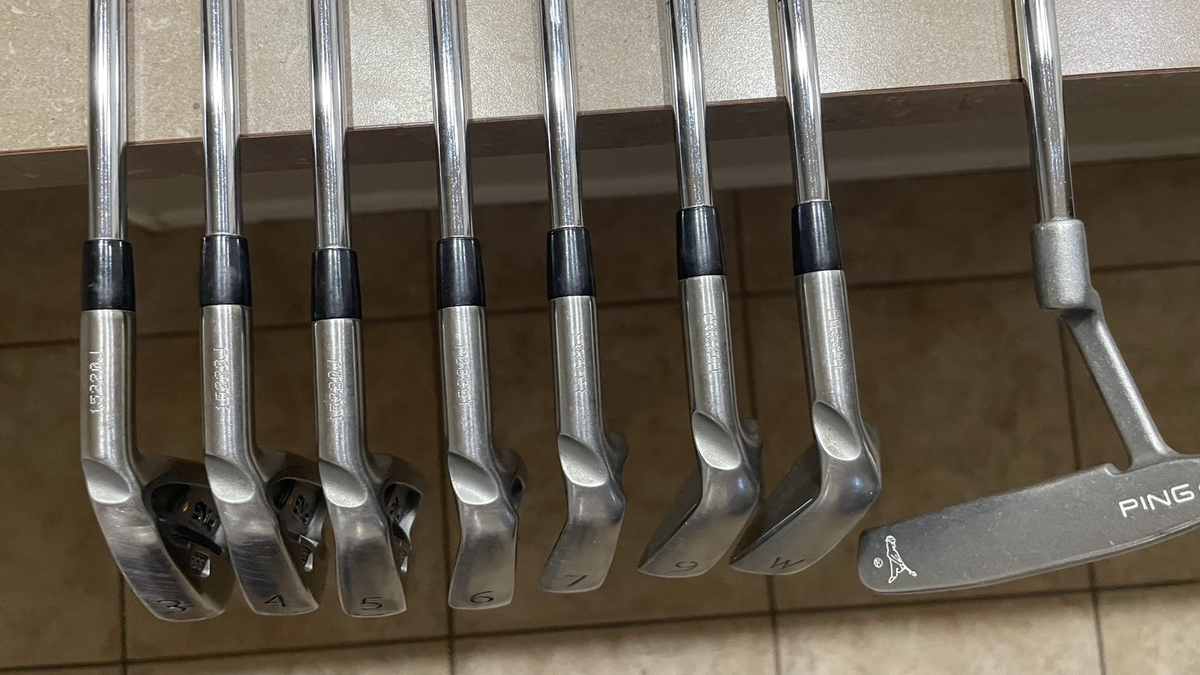 PING S58 Irons (7 golf clubs: 3-PW: NO 8 iron) AND PING 1990s