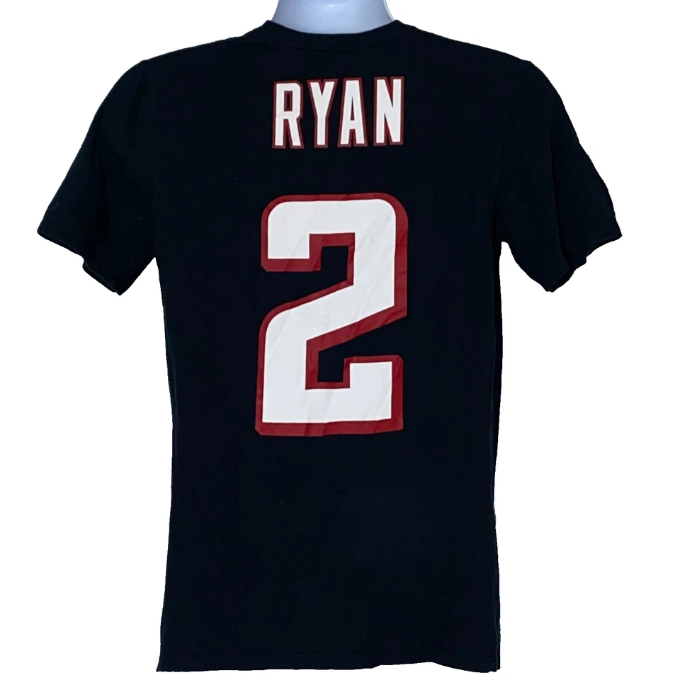 Camisa Nike Atlanta Falcons Hombres Pequeña Negra Super Bowl Matt Ryan NFL Corte Atlético Foto 2 de 4