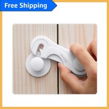4-Pack Child Safety Cabinet Locks - Easy Adhesive Installation for Peace of Mind