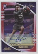 2020 Panini Absolute Rookie Signatures Red Spectrum 45/75 James Proche Auto 0r0a