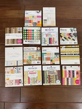 14 mini scrapbooking paper pads (6 x 6)