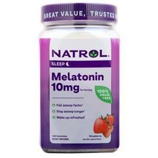Natrol Melatonin Gummies 10mg Strawberry 140 gummy