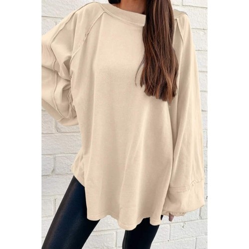 Oversized Long Sleeve Crewneck Sweatshirt