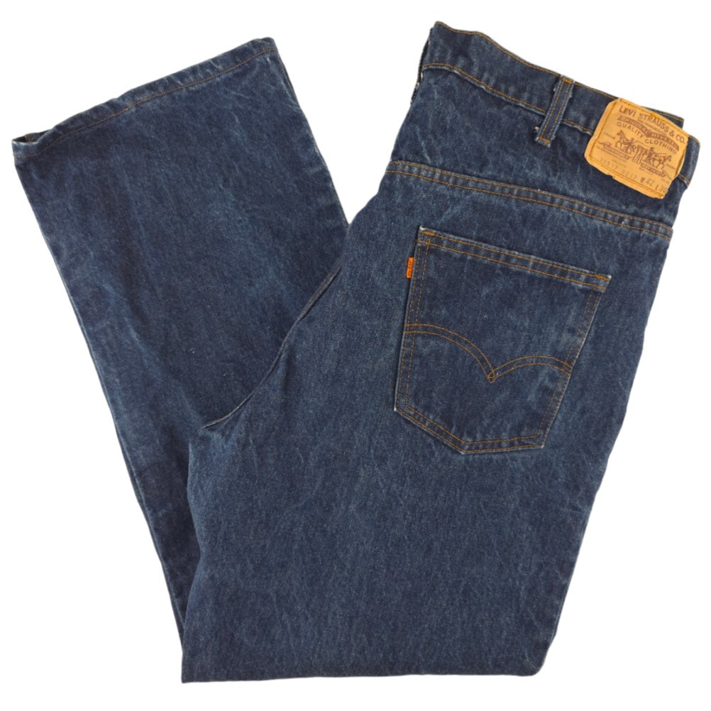 VINTAGE 70's LEVI'S 517 BOOTCUT CLASSIC FIT BLUE DENIM JEANS MEN'S