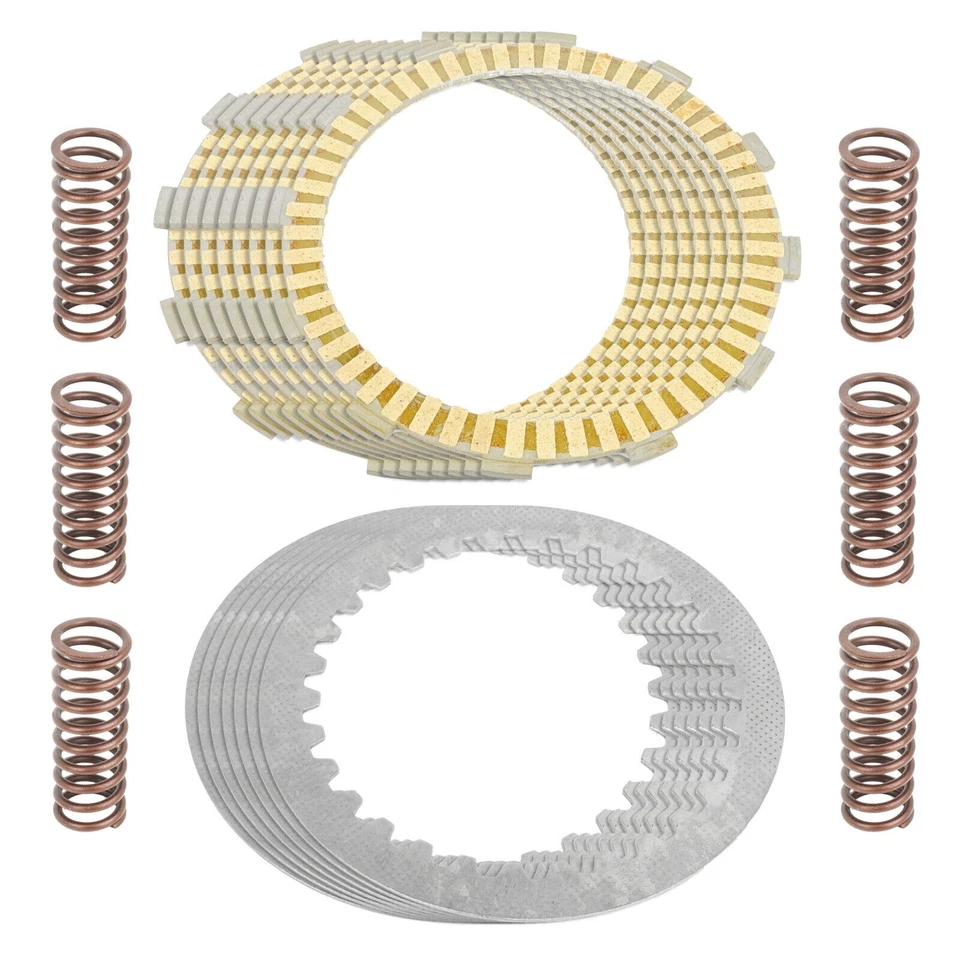 Kit de placas y resortes de acero de fricción de embrague para Honda VTX1300 2003-2009 Foto 2 de 2