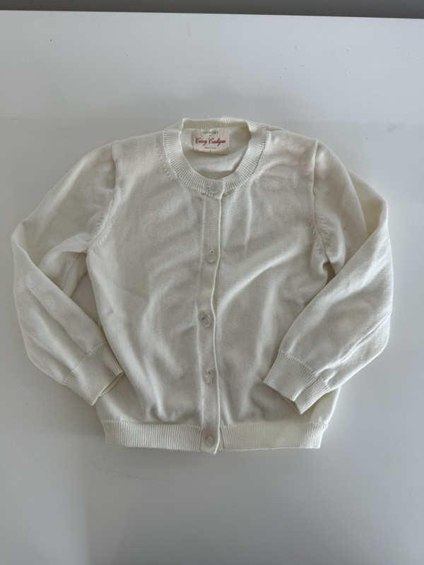 Crewcuts J Crew Ivory White Long Sleeve Casey Cardigan Size 3 Girls 3T